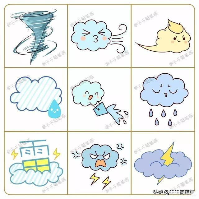 怎样画超可爱的手绘边框，手绘好看的边框简笔画（100+手帐素材简笔画）