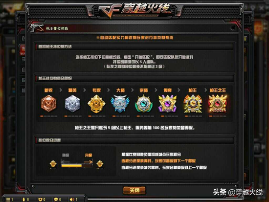 cf枪王排位活动，cf枪王排位17赛季奖励列表（CF排位新赛季免费送）