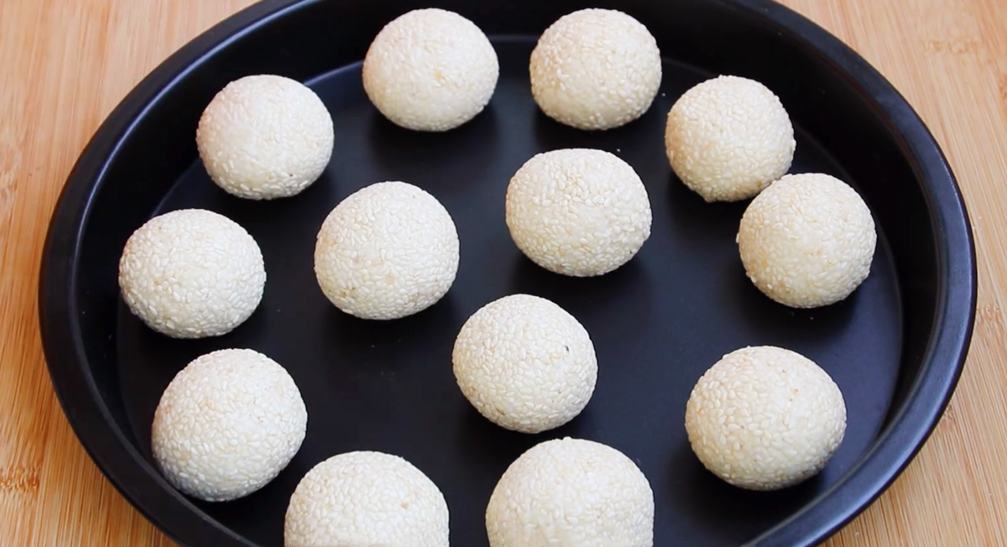 圖片[3]-【麻圓】做法步驟圖 個個空心 外面酥脆里面軟糯香甜-起舞食譜網