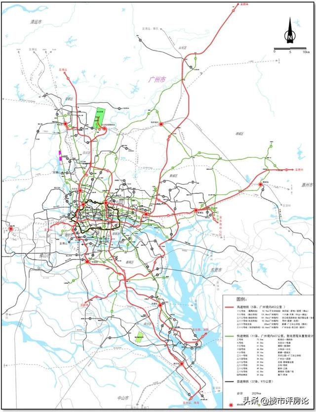 地铁广州线路图，广州地铁全部线路图最新（广州53条地铁高清规划图流出）