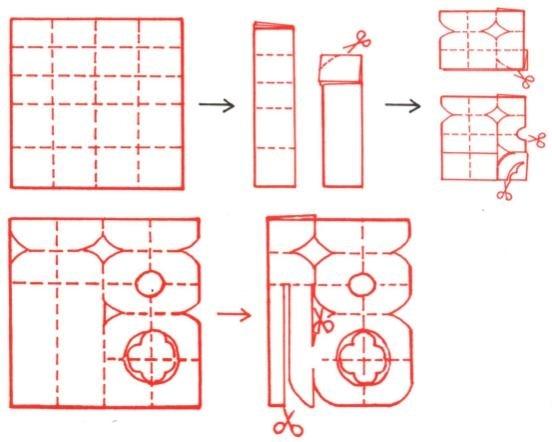 手工剪福字图片步骤图片