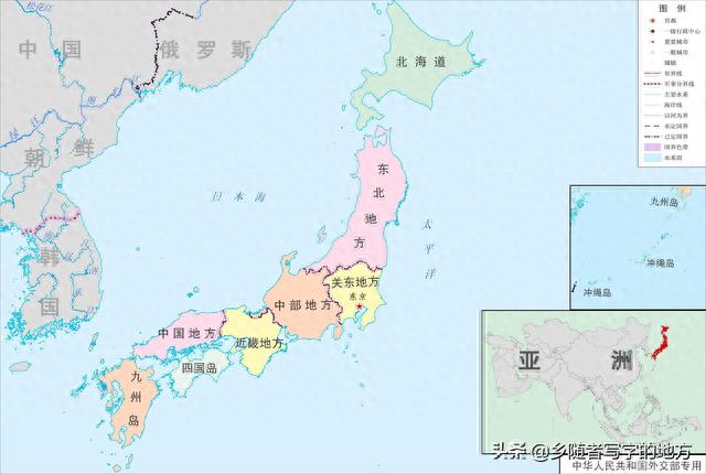 超清！日本行政区划图，收藏了