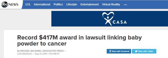 强生婴儿事件，强生美国召回3.3万瓶婴幼儿爽身粉