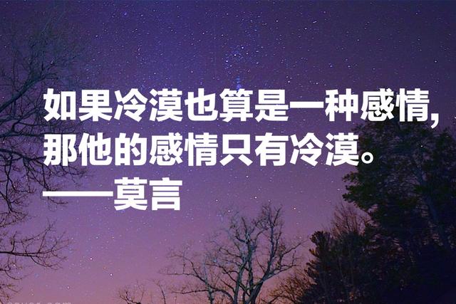 莫言经典语录，莫言经典语录人性（每个平淡无奇的生命中）