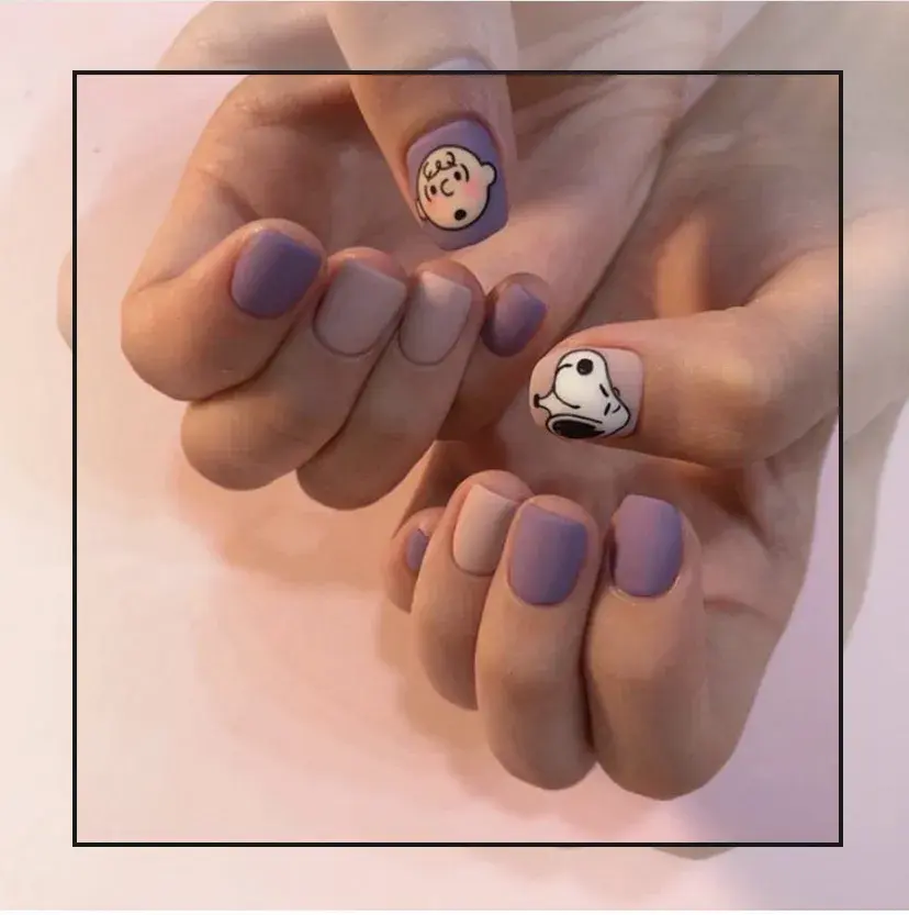 夏天指甲颜色大全图片流行，夏天显白指甲（够仙够清爽最重要是显手白）