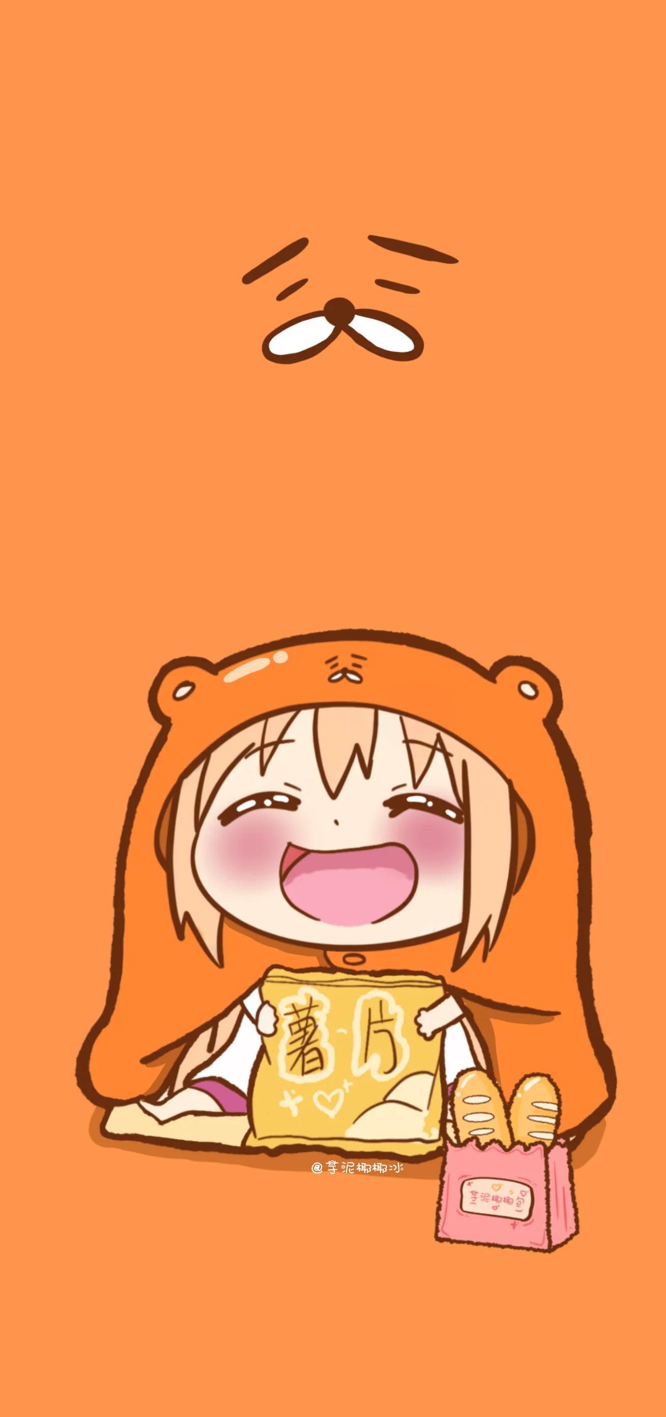 干物妹小埋三宫格壁纸,卡哇伊(干物妹小埋手机壁纸图片)