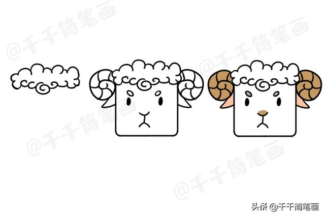 小羊怎么画简单又漂亮，小羊怎么画简单又漂亮又可爱（兔猫狗老虎怎么画）