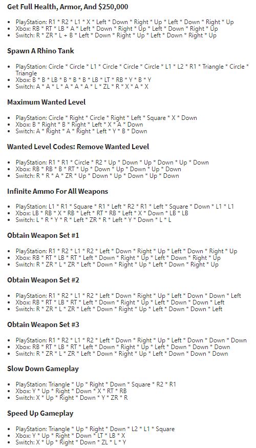 侠盗猎车3秘籍 大全，gta5秘籍无敌永久代码（《GTA三部曲最终版》作弊码亮相）