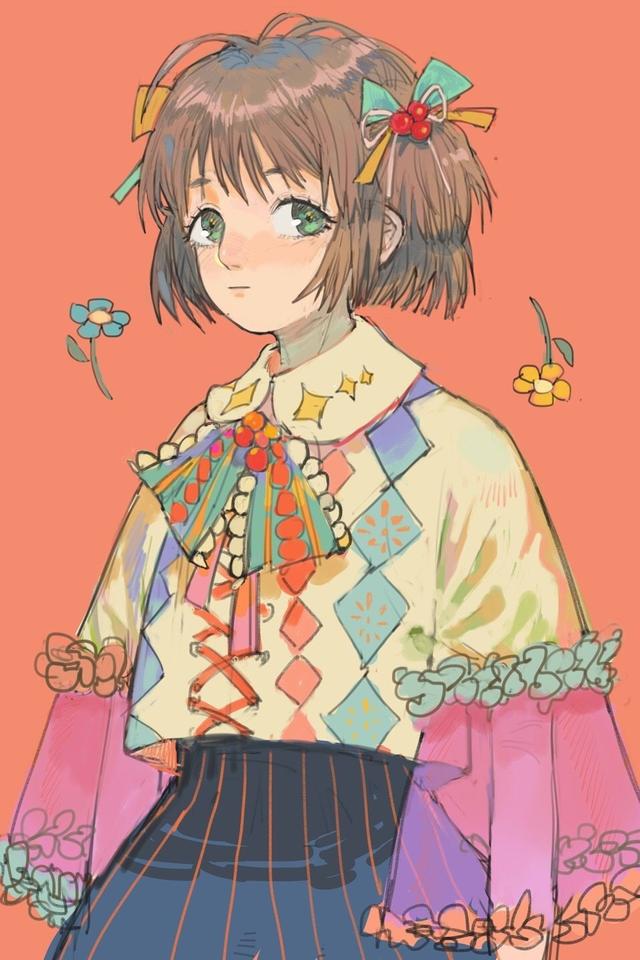 动漫头像/复古风微信，动漫头像/复古风（动漫风女生插画头像）