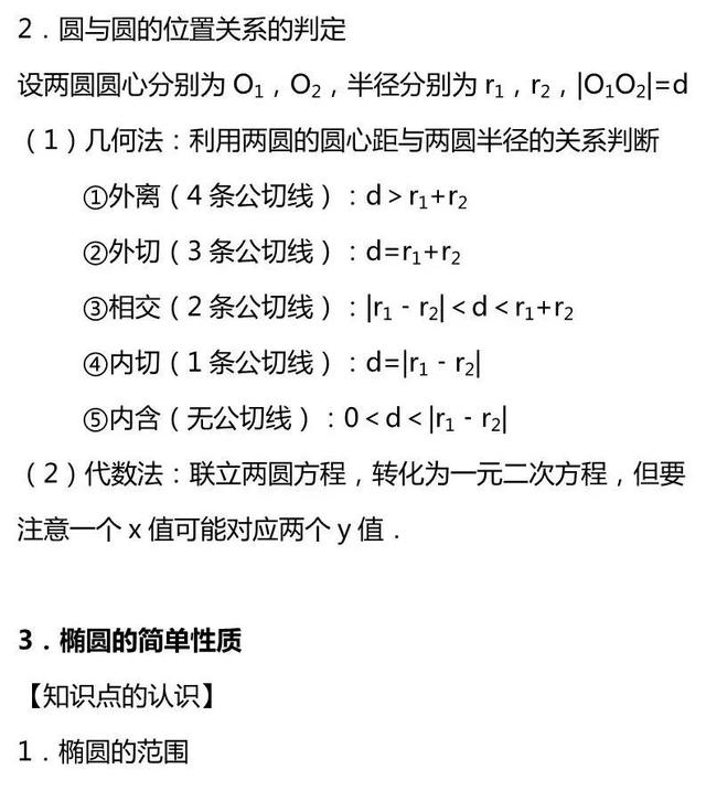 圆锥曲线知识点，圆锥曲线知识点有哪些（这一篇圆锥曲线知识点你一定要拥有）