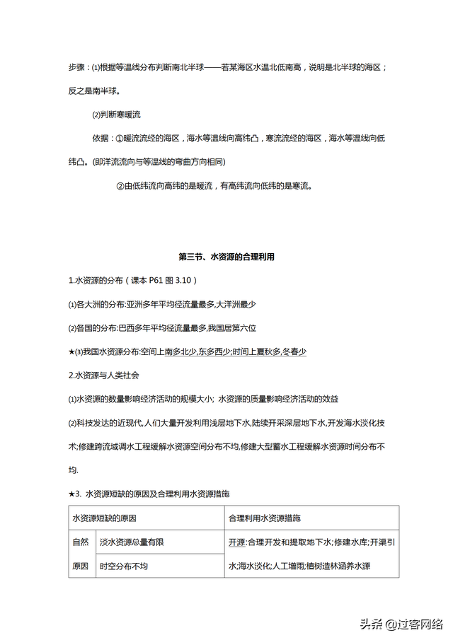 高一地理必修一第四章第二节笔记，高中地理必修一完整笔记整理