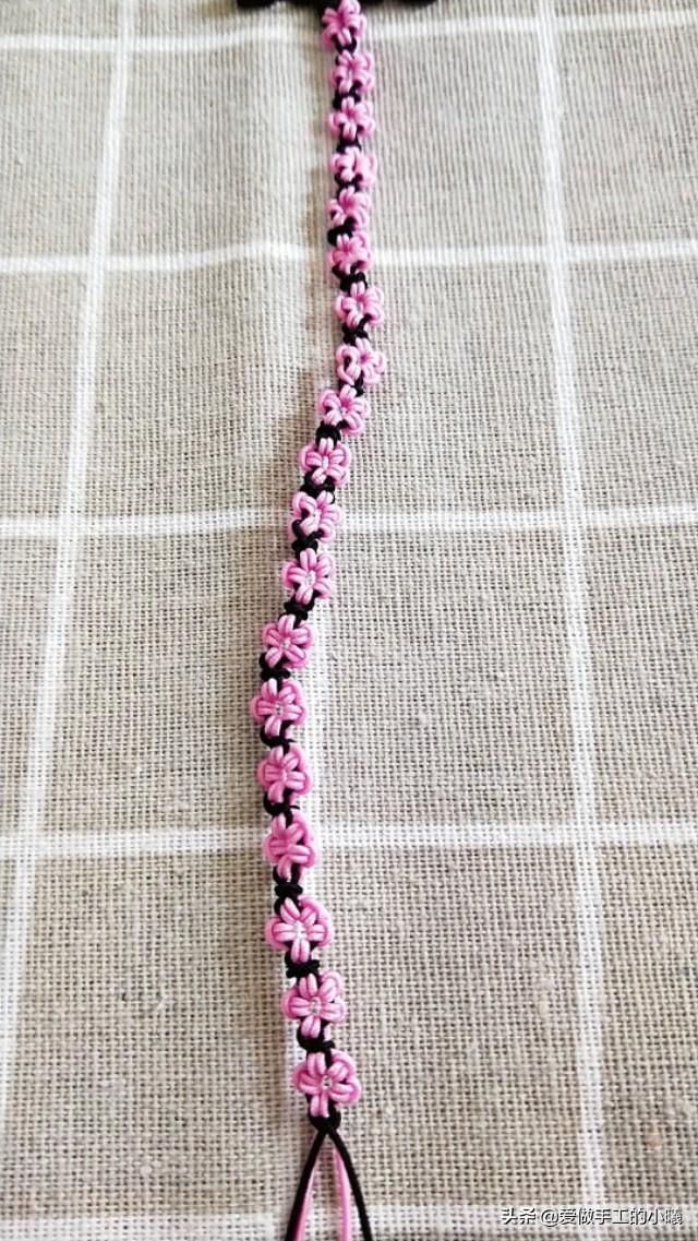 桃花手链编法教程，桃花手链编法教程全过程（桃花手链编绳图解教程）
