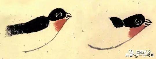 燕子怎么画，燕子怎么画 简笔画（花鸟扇面《春柳双燕》分解画法示范）