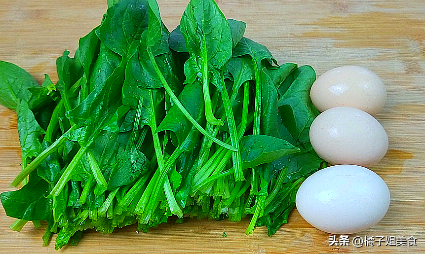 菠菜雞蛋另類做法  口感鮮香味美 既是菜又能做主食-起舞食譜網