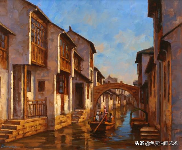 中世纪欧洲绝美油画风景，西方传世风景油画系列集锦