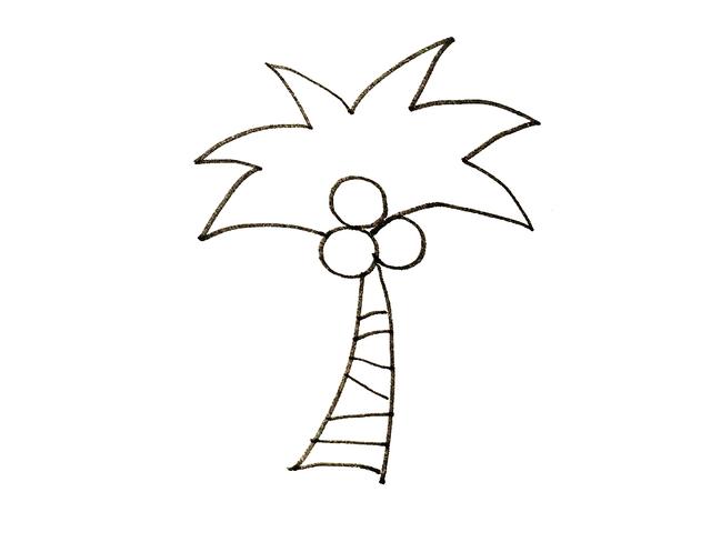 20种大树的画法简笔画，10种不同大树卡通画