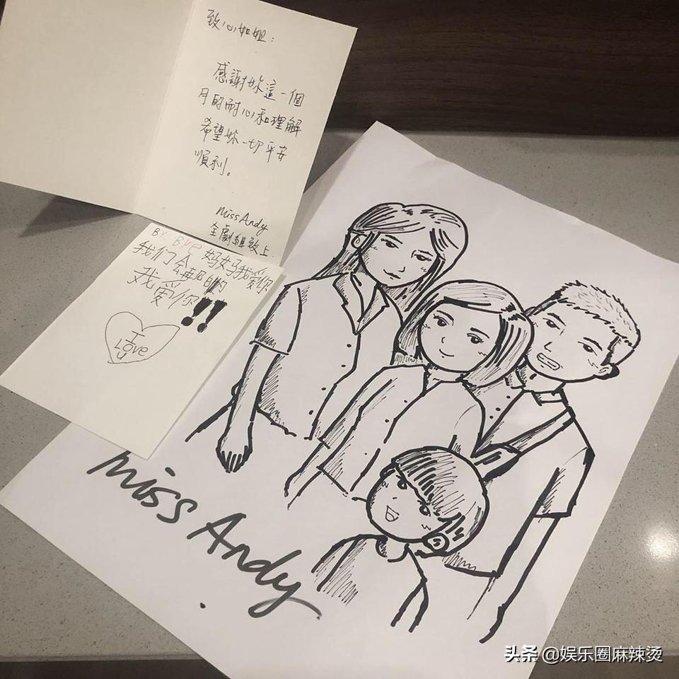 林心如承认二胎产子？林心如晒漫画"一家四口"的幸福之家