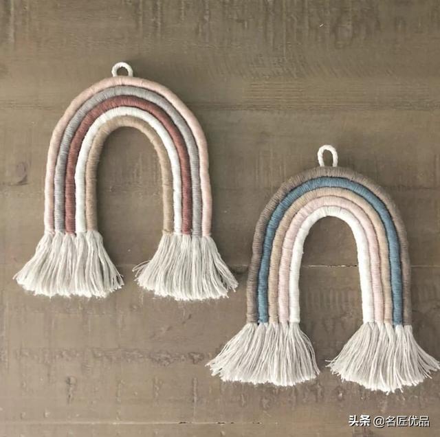 手工编织挂毯，挂毯编织教程（做一款彩虹挂毯）