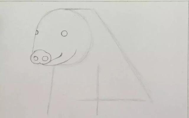 猪头简笔画怎么画，让我们一起学一下小猪简笔画吧