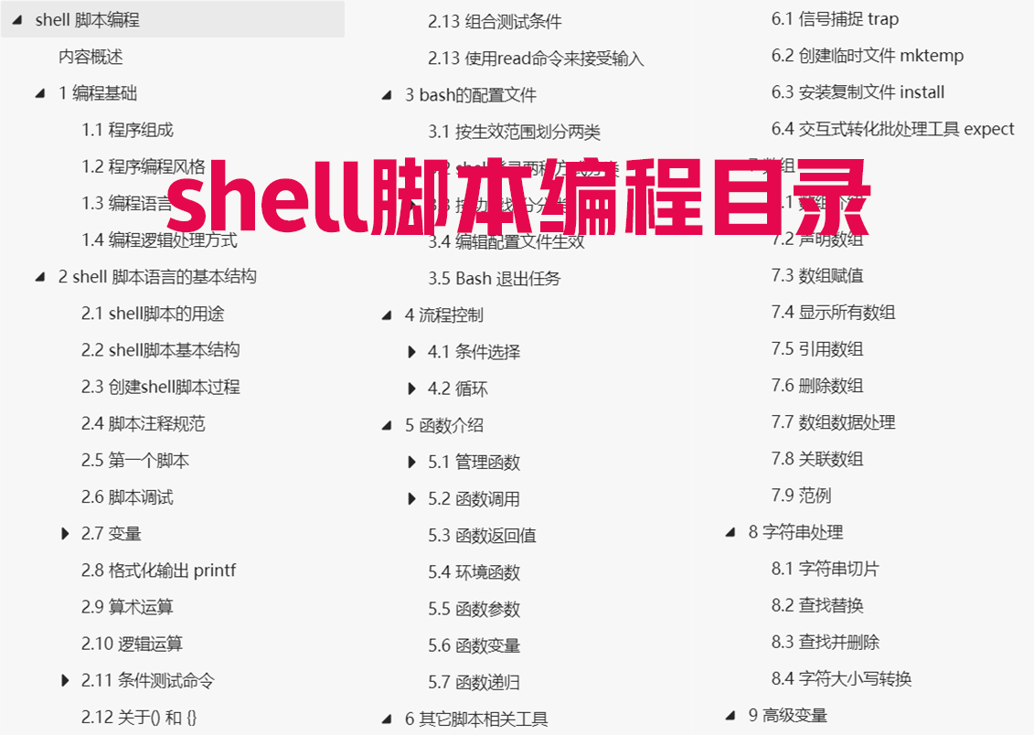linuxshell编程期末常考题_shell编程100例