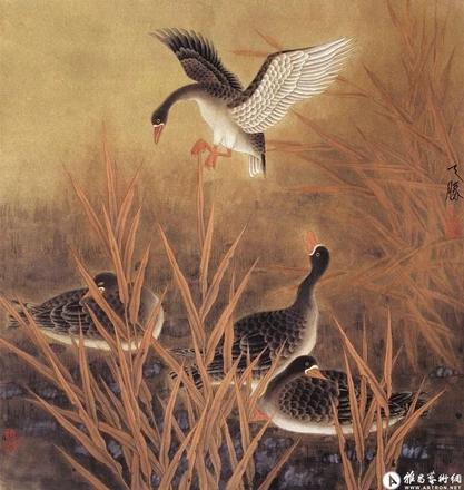 王天胜国画精品欣赏，现代工笔画院院长王天胜作品