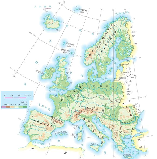 世界各大洲的地形地势特征,世界各大洲的地形地势特征及成因(欧洲地形