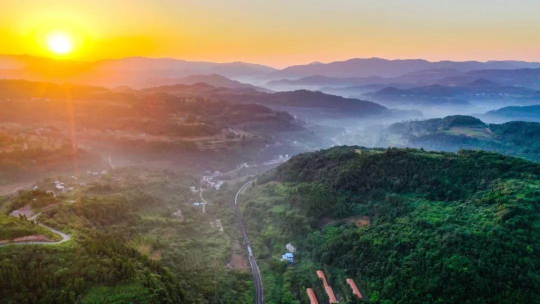 山中无岁月世上已千年，在青白江邂逅龙泉山的清晨