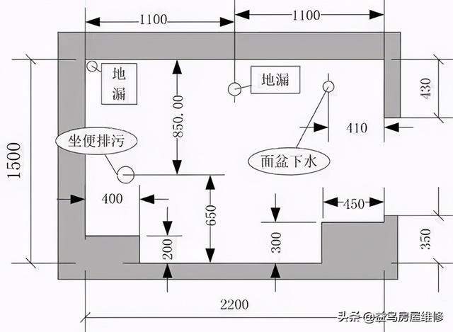 卫生间排水管分布技巧，卫生间排水管分布技巧图（卫生间淋浴区靠窗还是靠墙）