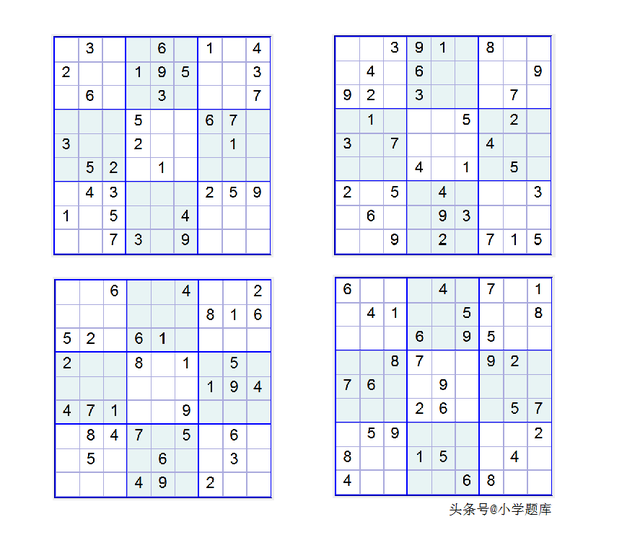 数独的入门解题方法，九宫数独练习和方法