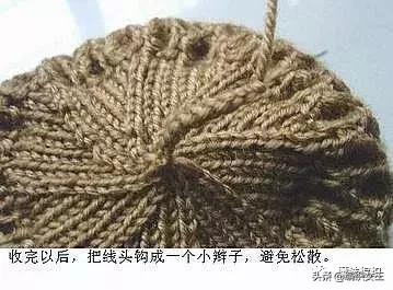  毛线帽子的编织方法，一款简单的帽子的编织方法 