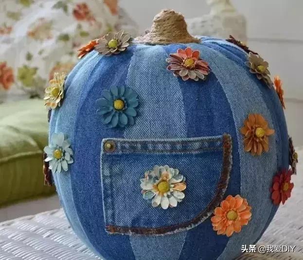 牛仔裤旧物改造，牛仔裤旧物改造坐垫（牛仔裤改造第二波）