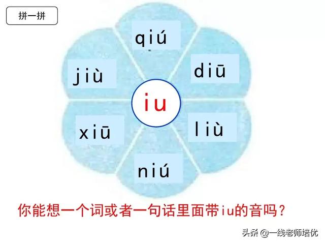 拼音iu怎么读，部编版一年级上册汉语拼音10《ɑo