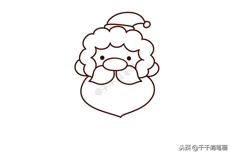 圣诞老人怎么画，小孩怎样画简单的圣诞老人（儿童轻松学画10种圣诞老人简笔画）