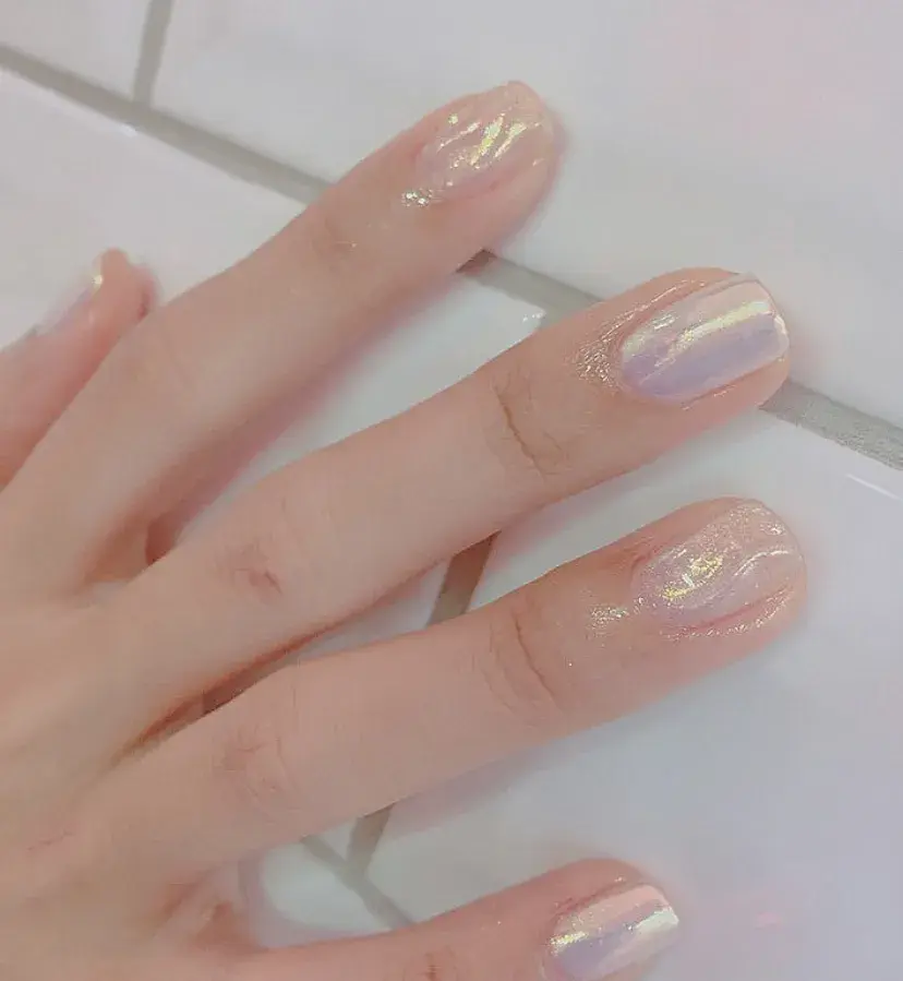 夏天指甲颜色大全图片流行，夏天显白指甲（够仙够清爽最重要是显手白）