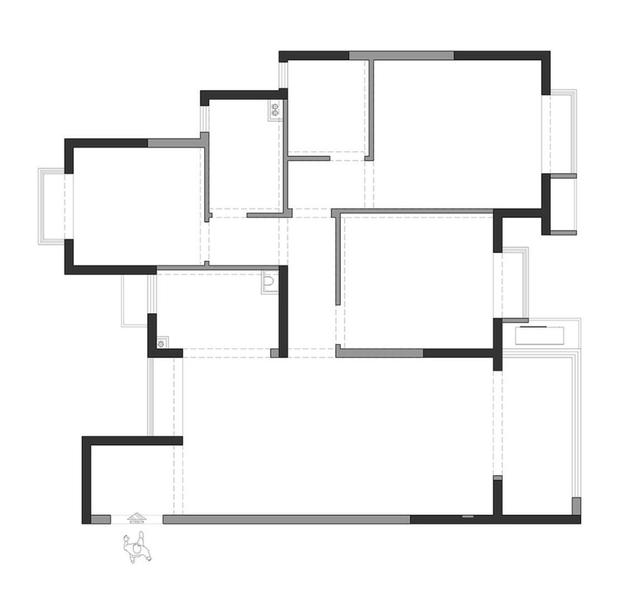 无门套门效果图，新款门套的效果图（他坚持不装门窗套）