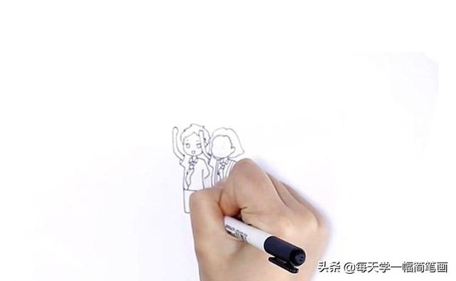 红领巾怎么画简单漂亮，简笔画怎样画红领巾（每天学一幅简笔画--升国旗简笔画的画法）