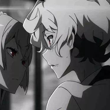 祁宋  风格日系黑白二次元动漫情头，微信头像，祁宋  风格日系黑白二次元动漫情头（黑白动漫情头）