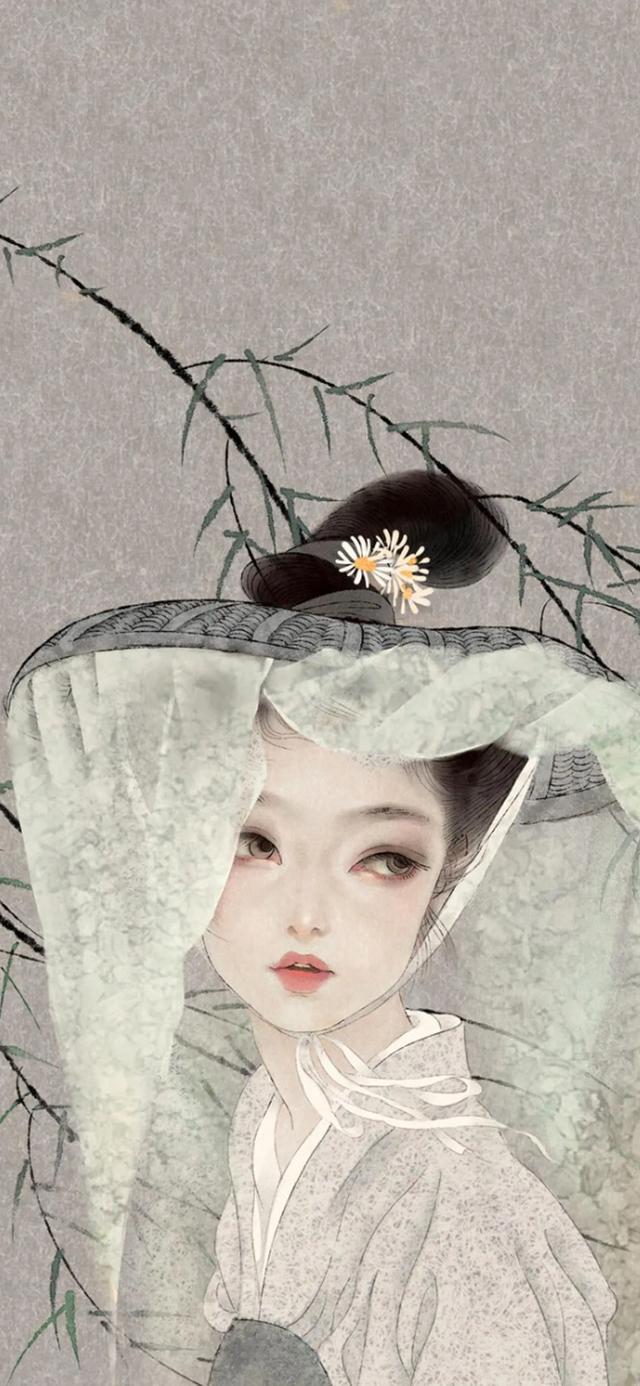 古风美女手绘图片，微信头像，古风美女手绘图片（古风美女系列手绘插画合集㈡：）
