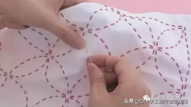 刺子绣入门针法教程，精致优雅的刺子绣