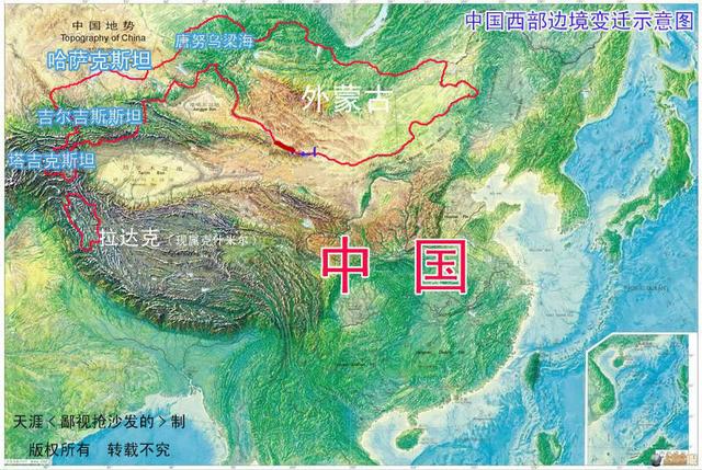 天山在地图上的位置，天山在哪里地图（详解天山南北——西域与大中亚地区）