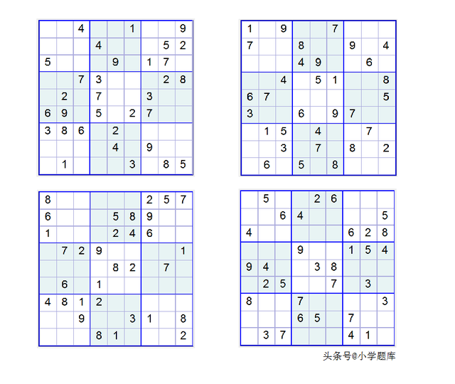 数独的入门解题方法，九宫数独练习和方法