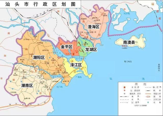 汕头市简介，汕头地图（中国各地旅游资源、人口和气候简介～广东汕头）