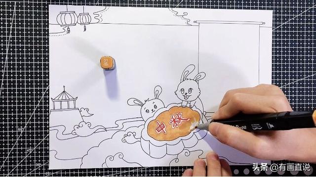 中秋节的手抄报怎么画，中秋节的手抄报怎么画 一等奖（中秋节主题手抄报模板）