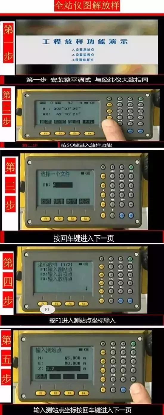 全站仪坐标放样，用全站仪坐标放样步骤（全站仪坐标放样步骤、）