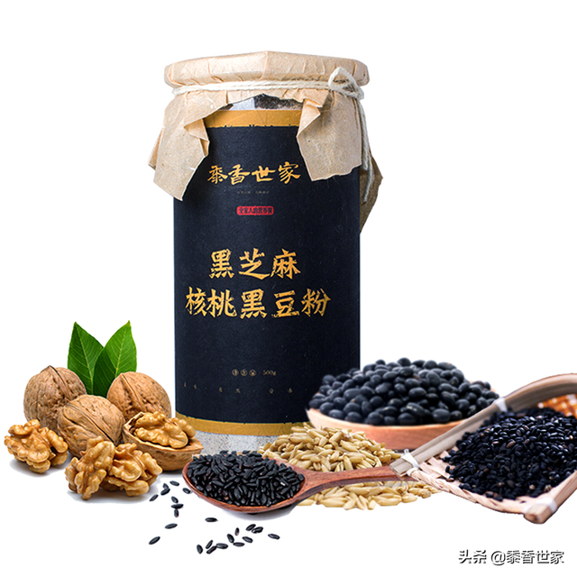 黑芝麻核桃黑豆粉，核桃芝麻黑豆营养粉怎么做的（黑芝麻核桃黑豆粉：黍香世家）