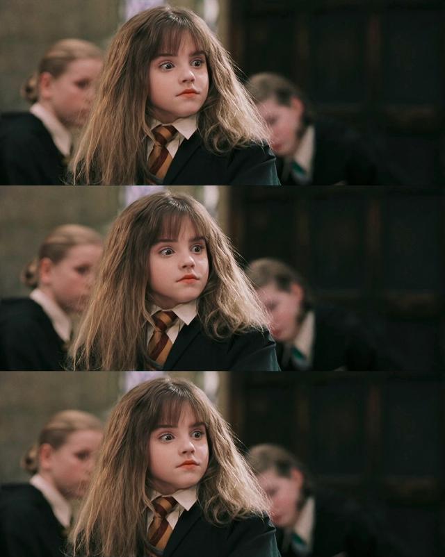 赫敏·格兰杰小天使［哈利.波特］，哈利波特女主角赫敏格兰杰（小赫敏感觉毛茸茸的图片）