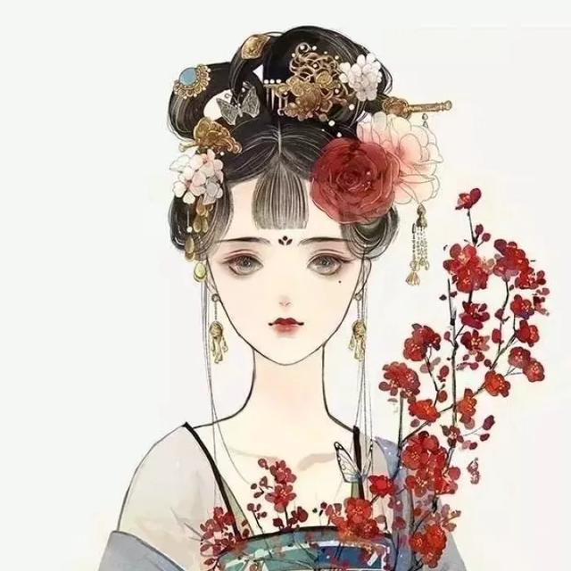 闺蜜头像古风一左一右，呆橘：古风闺蜜头像  拿走不谢微信（我居北海君南海）