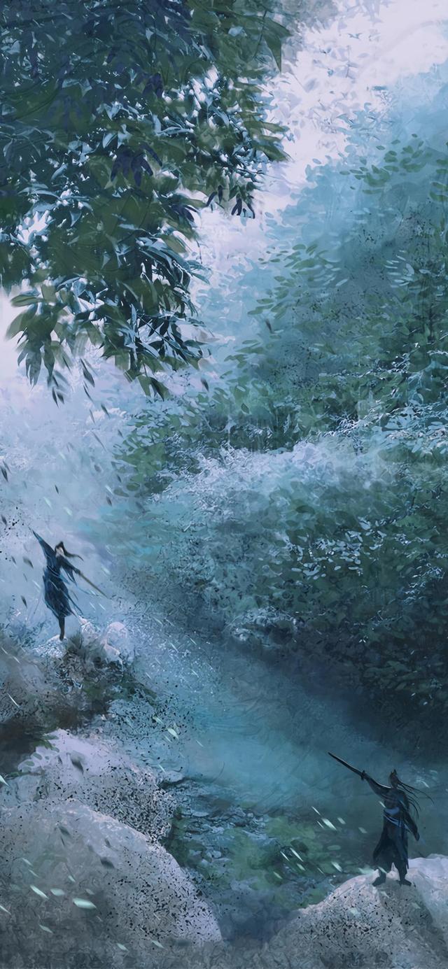 cr:redmatcha武侠风,禅意风插画.绝美古风意境壁纸第(二)期