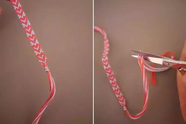 手链编织，手链编织教程 红绳 简单易学（毛线手链编织教程，一定要学会）