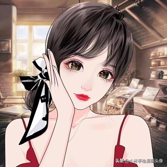 简约手绘头像 温柔是人间宝藏.微信，简约手绘头像 温柔是人间宝藏.（一张张自带仙气的女生头像）